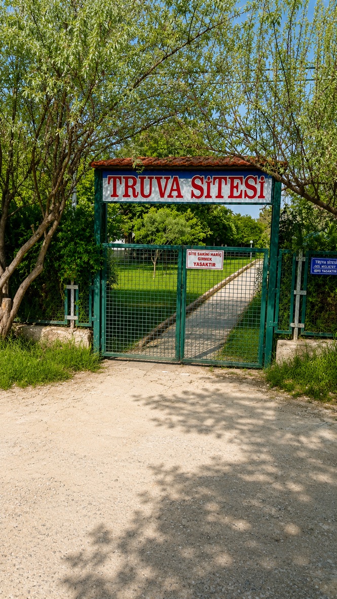 Truva Sitesi girişi