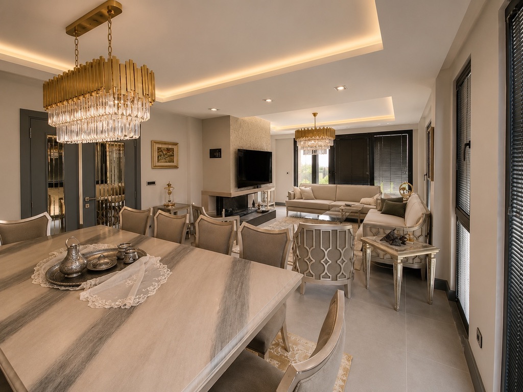 Salon ve yemek alanı
