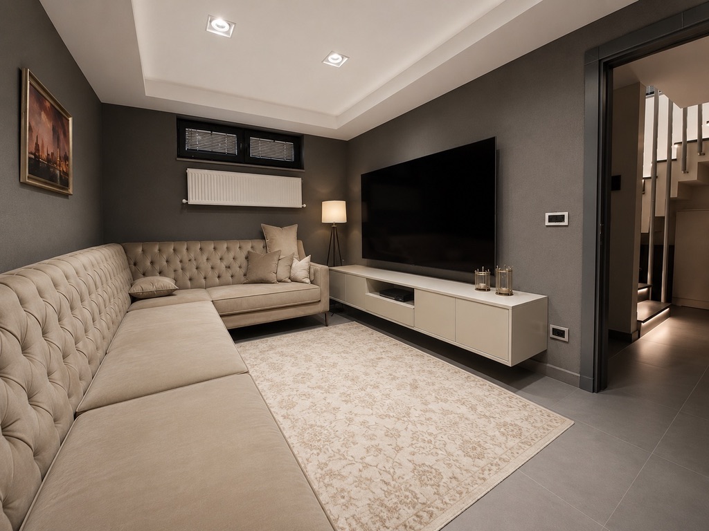 TV ve oturma alanı
