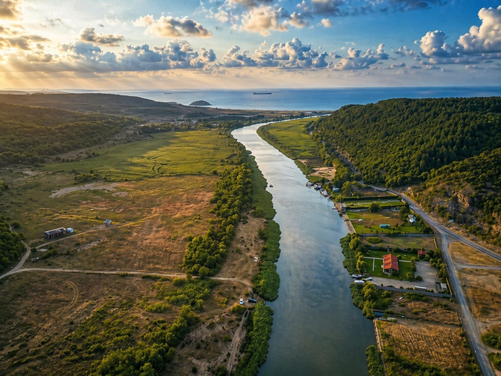 Villanın drone görünümü