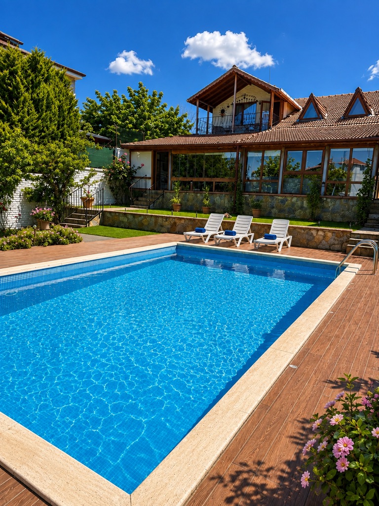 Merkezde havuzlu, müstakil bahçeli 6+1 villa